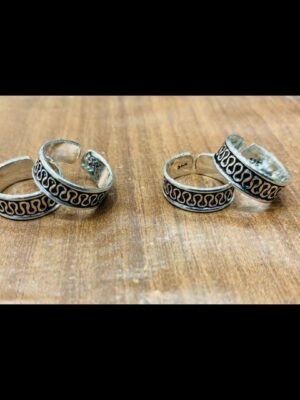 Band Toe Rings (Pair) – Design 6