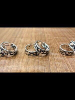 Band Toe Rings (Pair) – Design 4