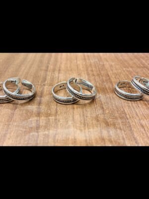 Band Toe Rings (Pair) – Design 3