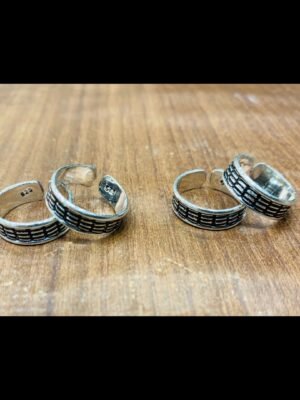 Band Toe Rings (Pair) – Design 1