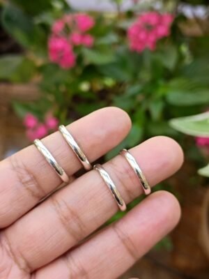 Band Toe Rings (Pair) – Plain